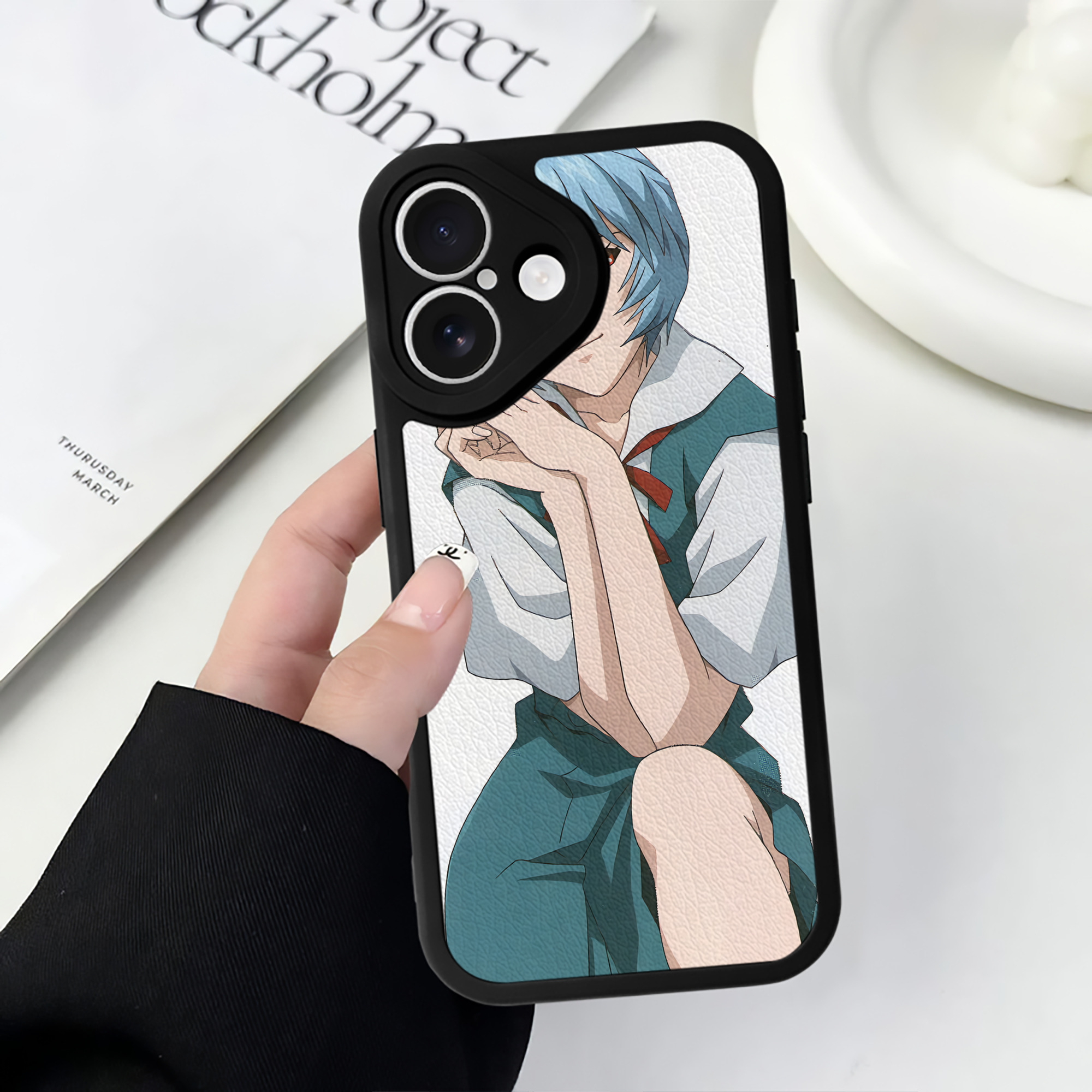 （画像用） EVA 新世紀エヴァンゲリオン 【iPhone 16シリーズ対応】シリコンスマホケース（レザー調） 材質：シリコン